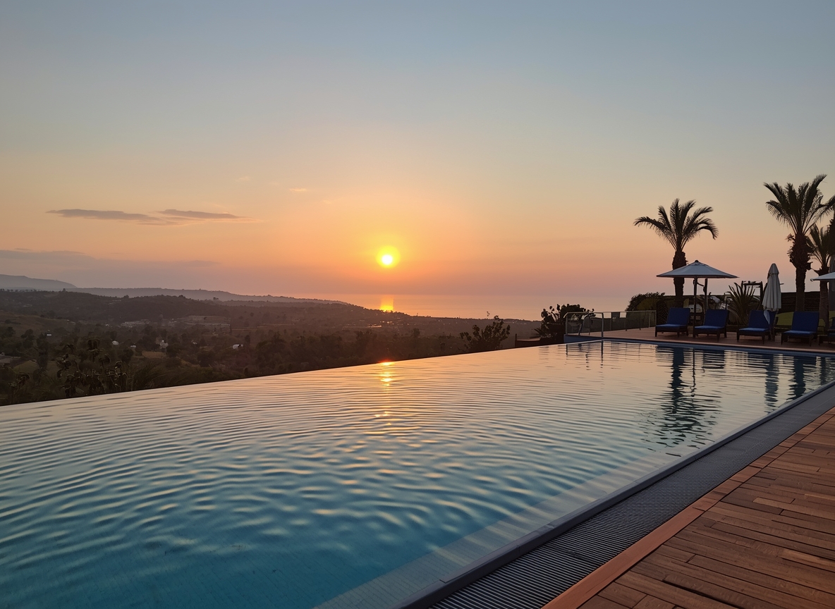 Sunrise deck illustration for Khakryonuaskyx pool mornings